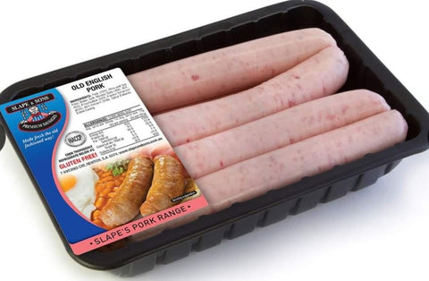 Pork thin sausages 500gm tray $7.00