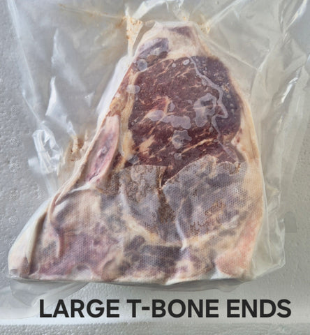 T-Bone Ends Large 2 pcs FROZEN $15.00 a pack