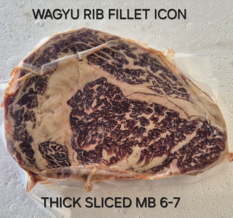 Rib Fillet Wagyu Icon MB6-7 thick FROZEN $35.00 a piece