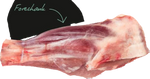Lamb Shanks FOREQUATER 1 PCS $16 per kg (frozen)