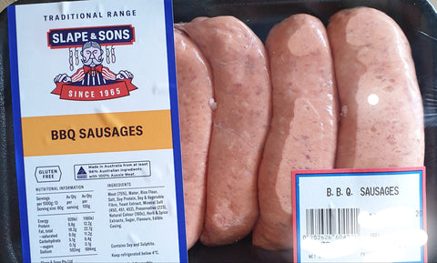 Thick Beef Sausage Frozen 500gm $7 tray