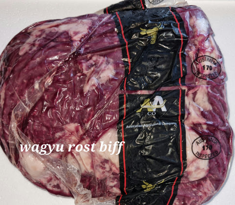Wagyu Rost Biff (Bottom Of Rump) Fresh approx 3kg $33 Per kg