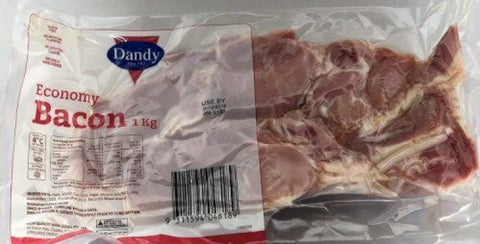 Shortcut bacon 1kg (Frozen)$12 per pack