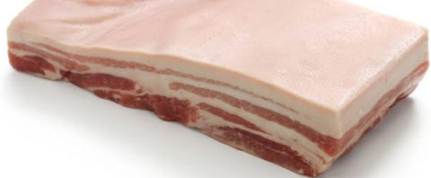 Pork Belly Rind On Boneless 2.5 kg $19.00 (frozen) per kg