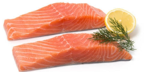 Atlantic Salmon Portions Skin On Frozen $9 a piece
