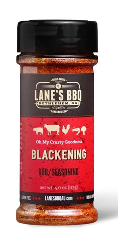 Lane's "Blackening" Rub 113 GM $14.00 Tub